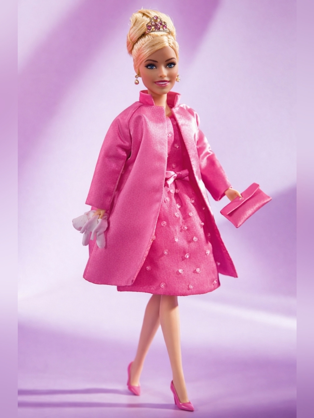 Barbie The Movie Margot Kidder Restyled Pink Givenchy Cocktail Dress/Coat